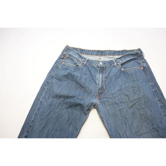 Levi's 559 Relaxed Straight Fit Rugged Blue Denim Jeans Mens Size 38 x 32 - Picture 6 of 8